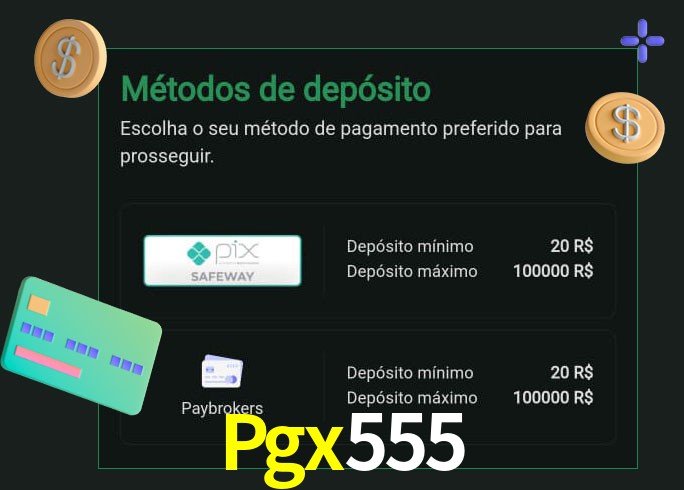 O cassino Pgx555 oferece uma grande variedade de métodos de pagamento