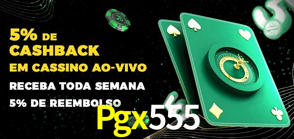 Promoções do cassino ao Vivo Pgx555